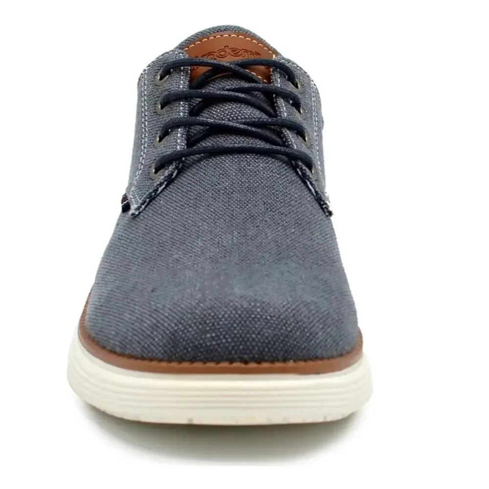 Akademiks Men's Dayton Chambray Casual Shoes Navy Size 9